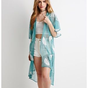Forever 21 Feather Kimono